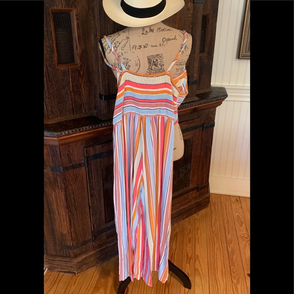 Striped Sleeveless Jumpsuit/Romper *Large (6/8?) - Picture 4 of 12
